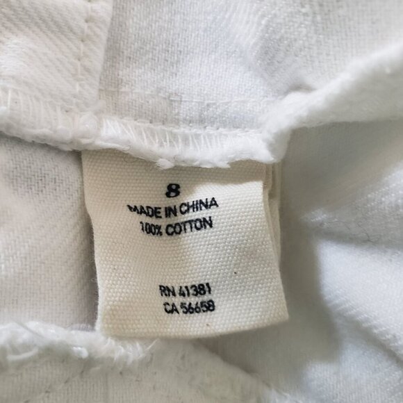 Girl's Sz 8 Polo Ralph Lauren White Asymmetrical Zip Moto Denim Spring Jacket - Picture 7 of 13